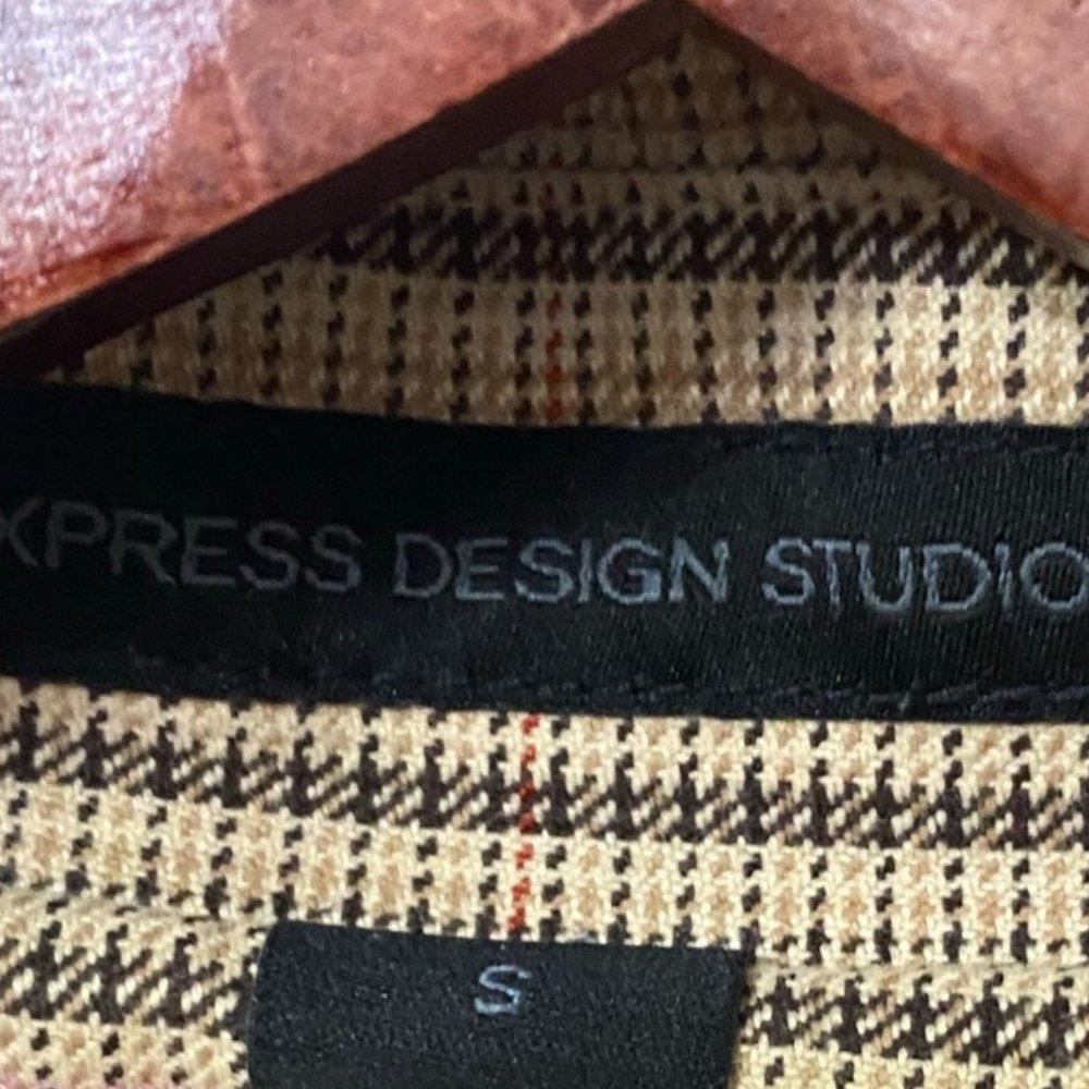 Express Plaid Trench Coat - Picture 4 of 14
